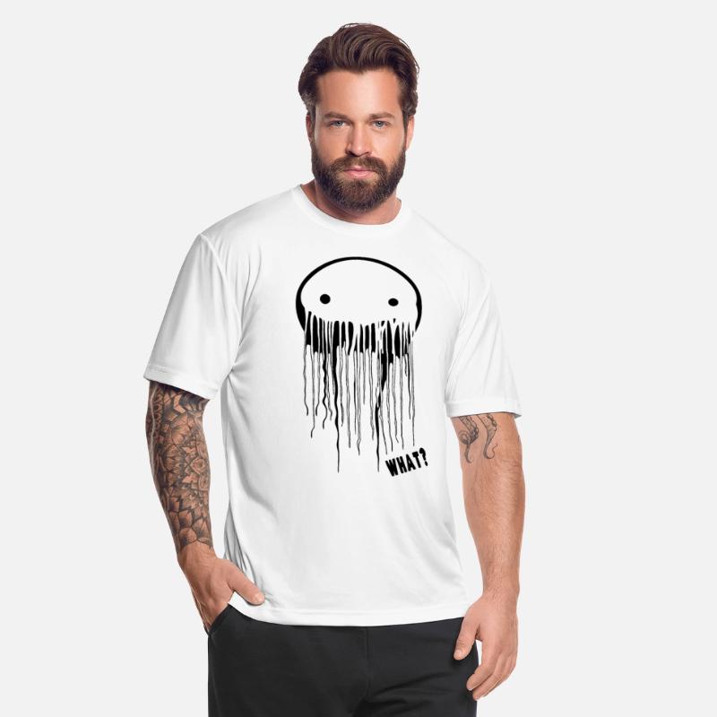 Eerie Evil Jellyfish, Trippy, White Wear