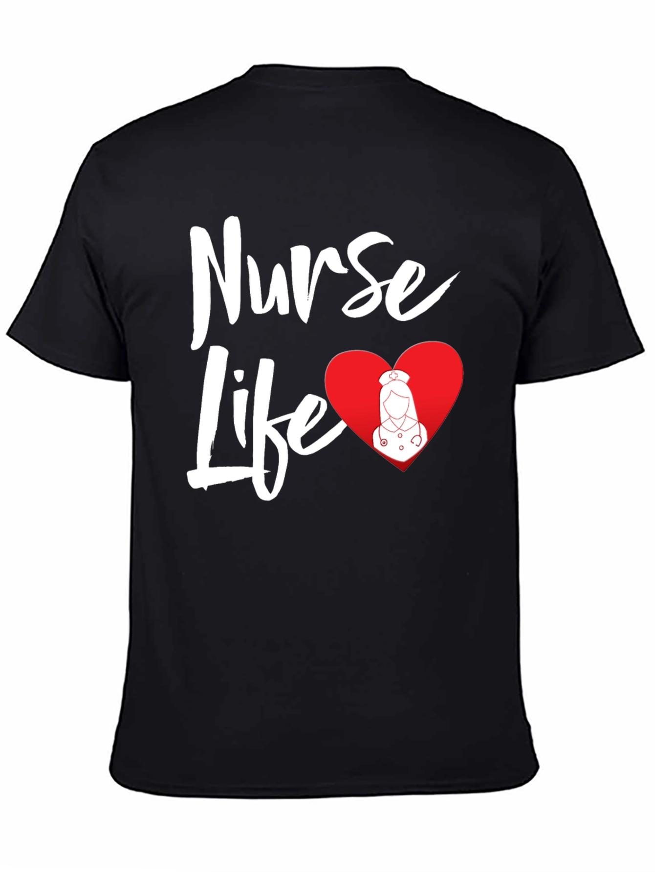 Nurse Life T-Shirt Black Cotton Tee