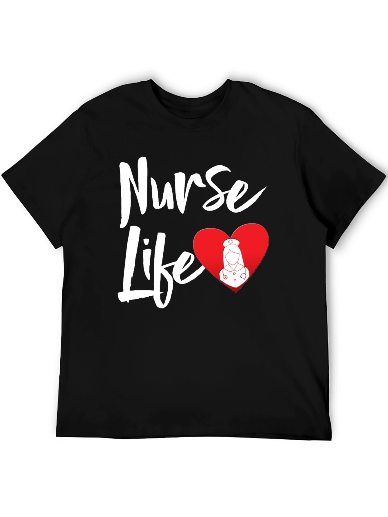 Nurse Life T-Shirt Black Cotton Tee