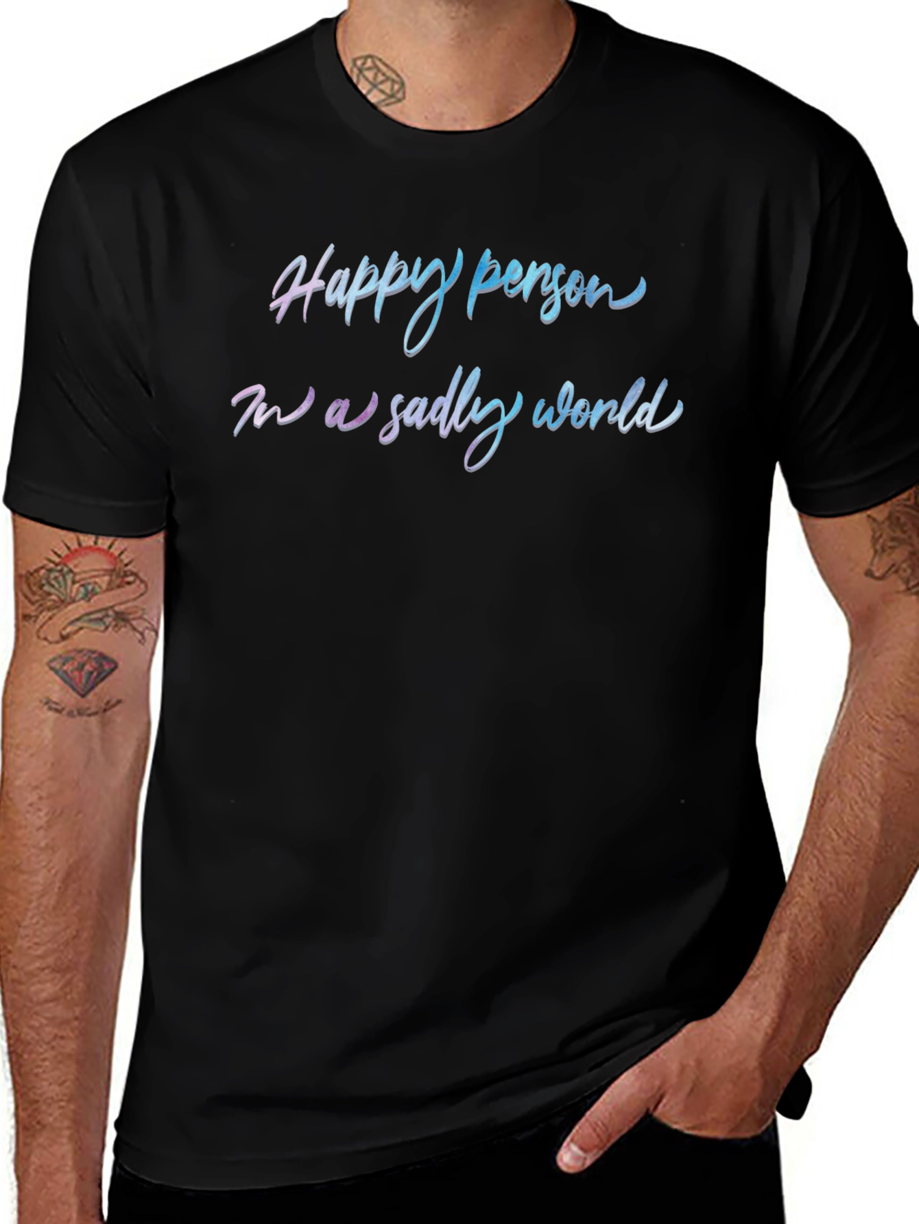 Happy Person T-Shirt - Trendy Slogan Tee