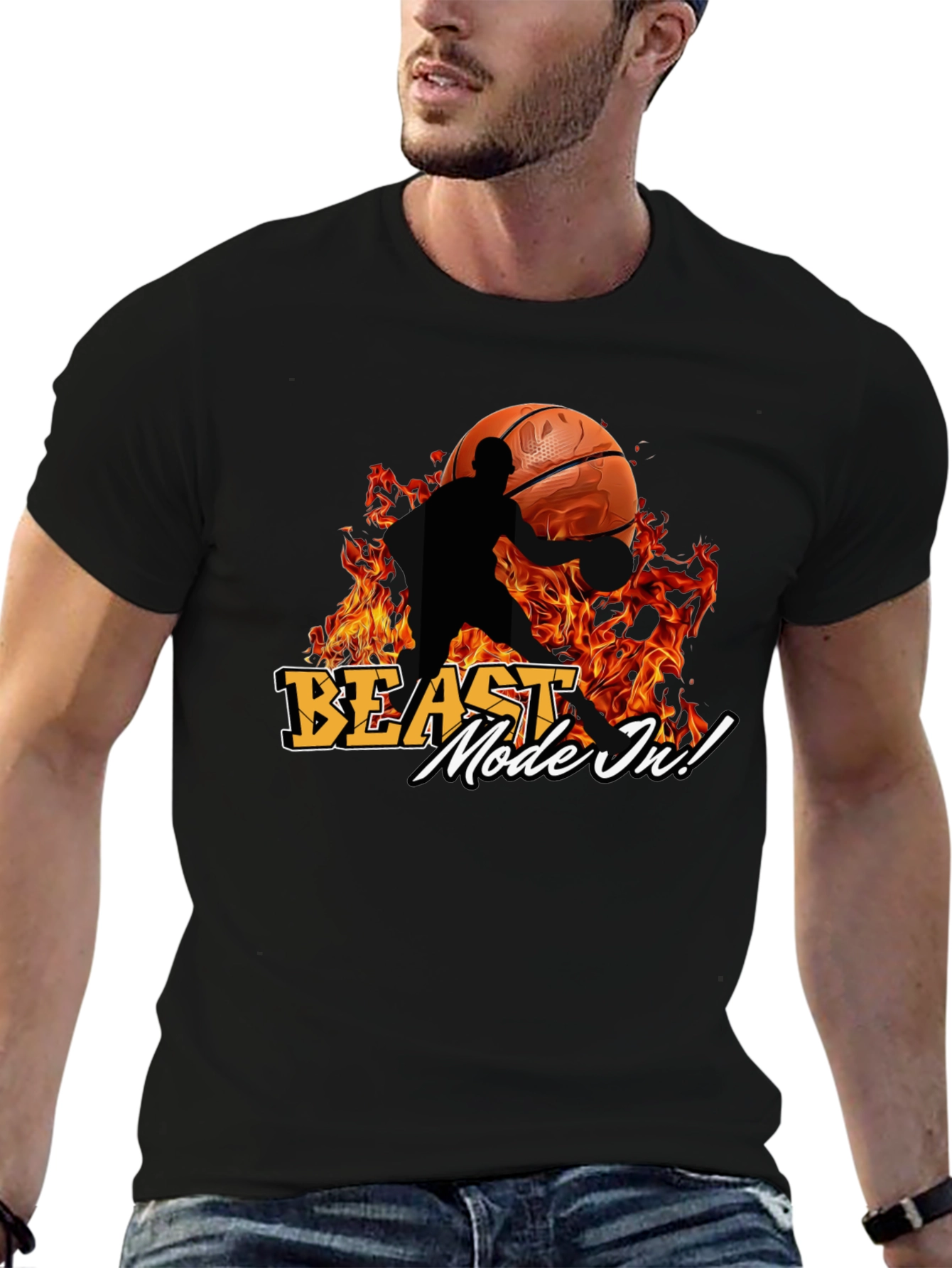 Beast Mode Basketball Graphic Tee