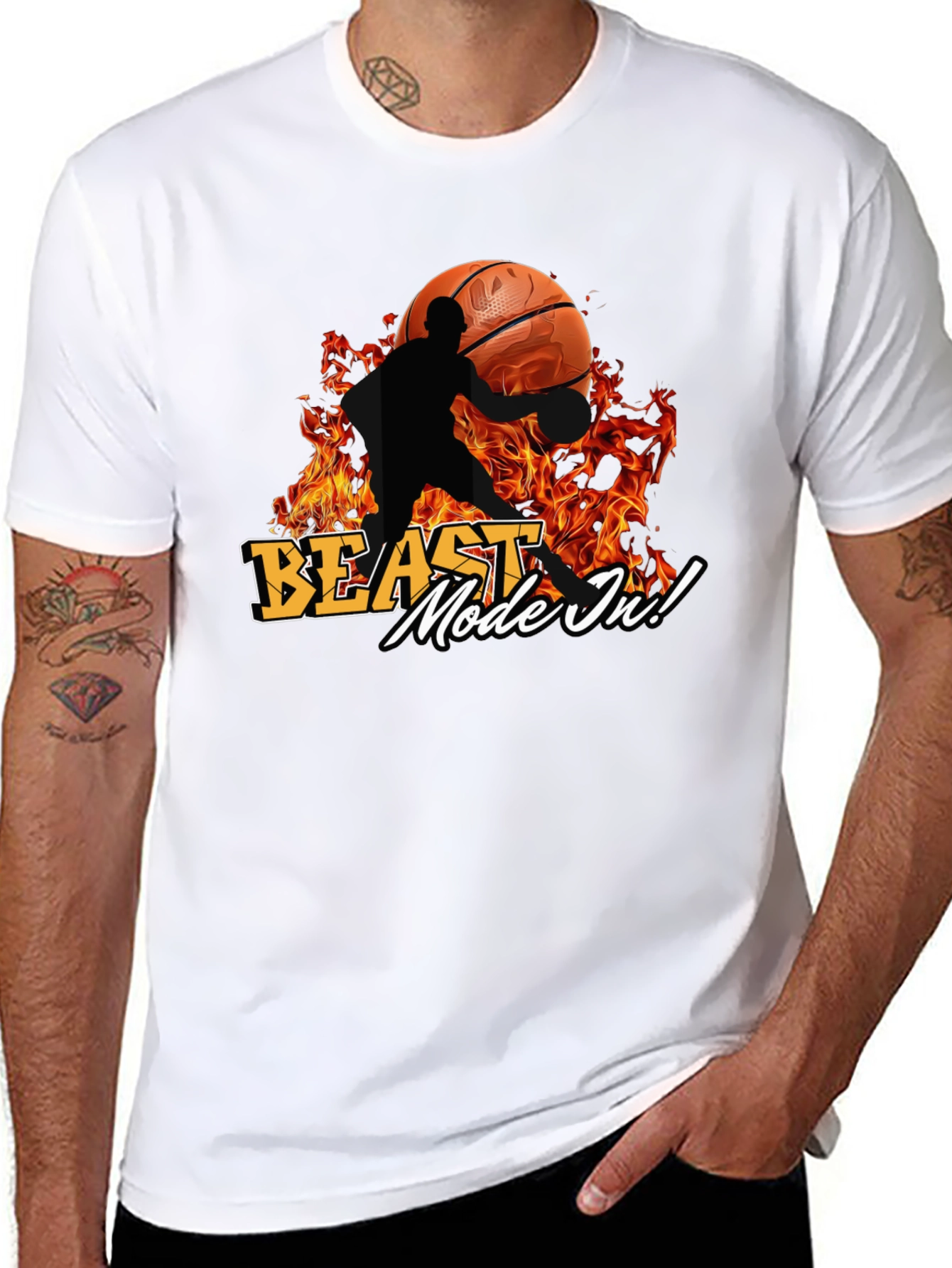 Beast Mode Basketball Graphic Tee