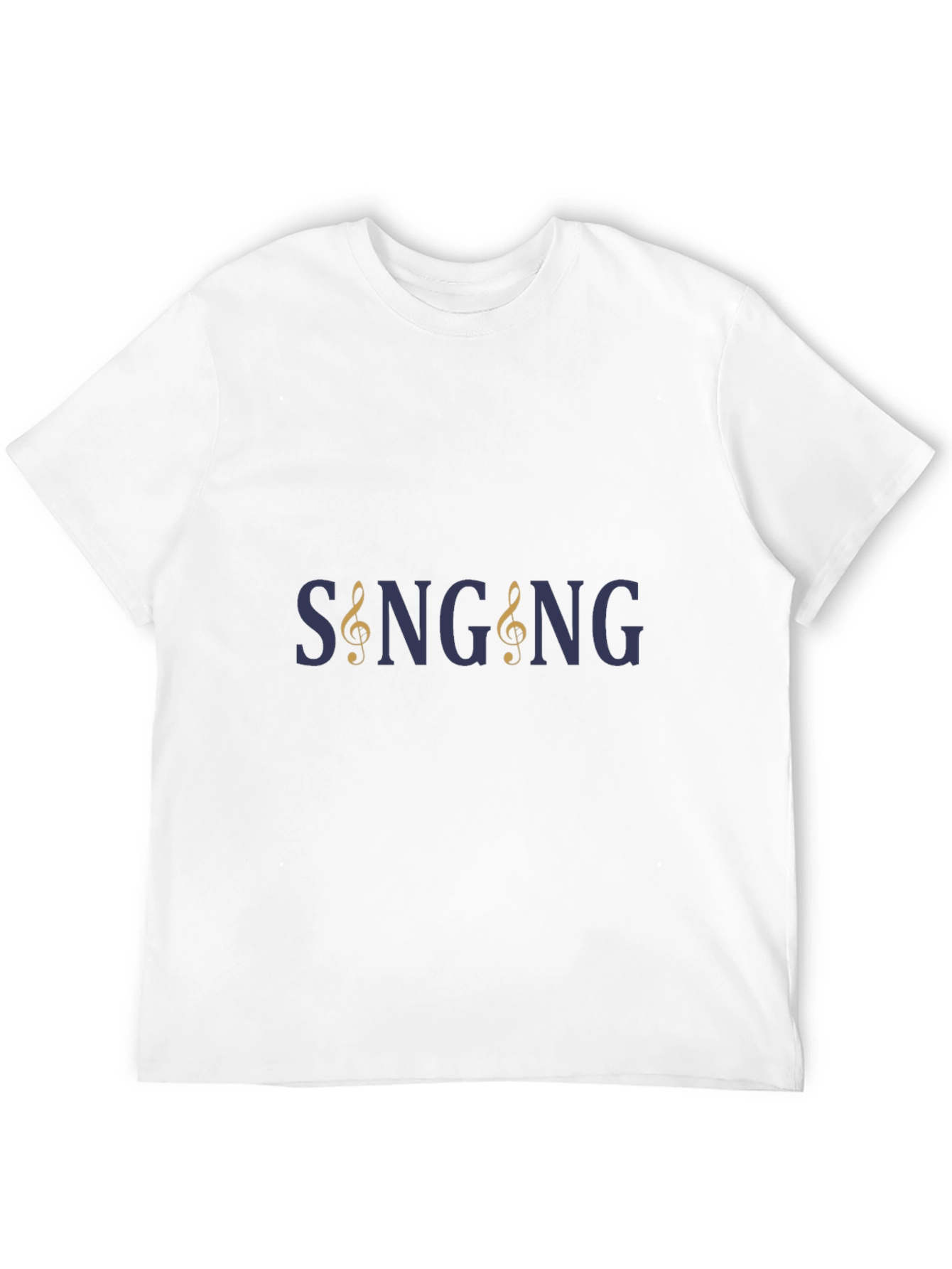 Singing Treble Clef Graphic Tee - Black