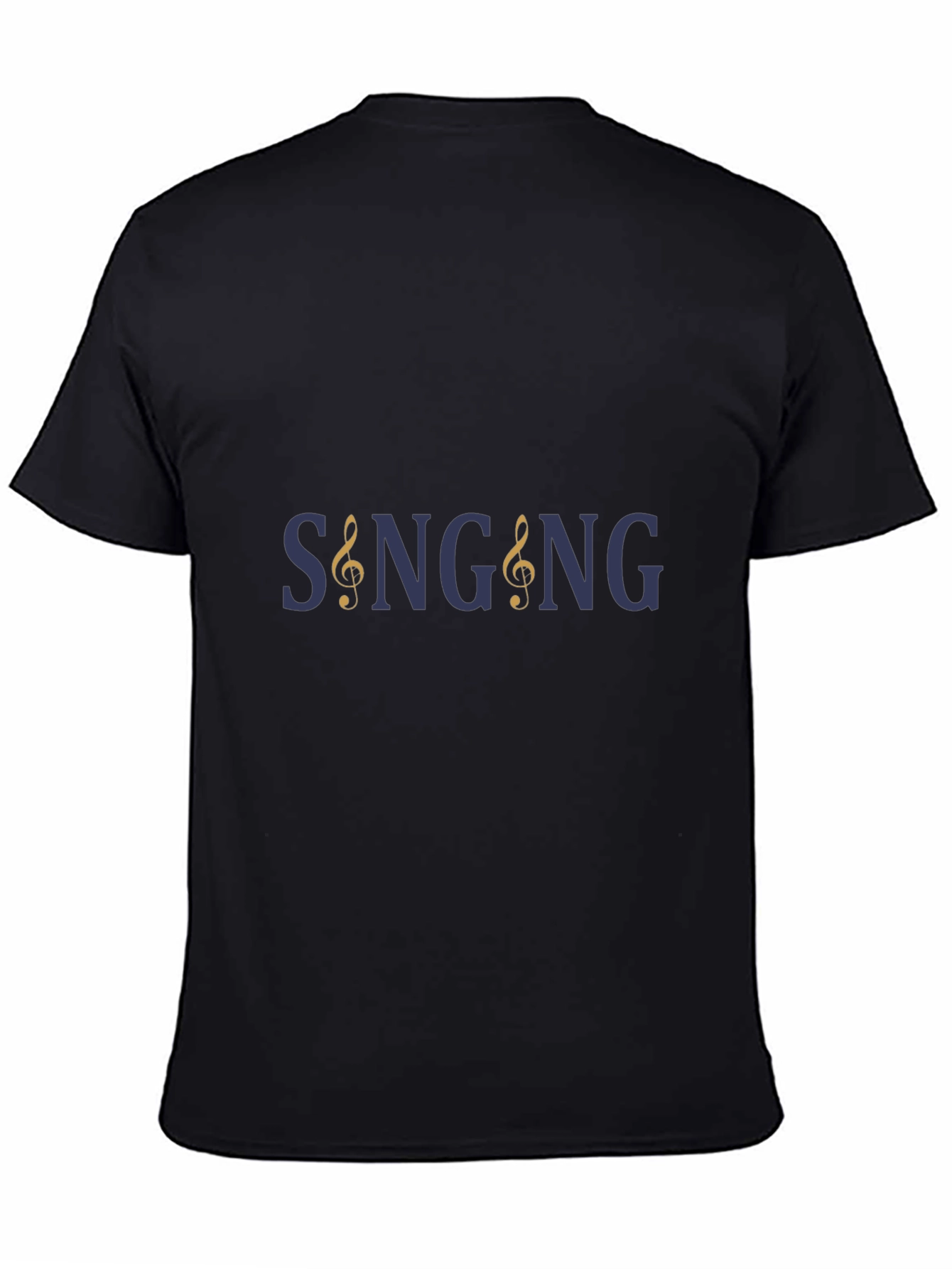 Singing Treble Clef Graphic Tee - Black