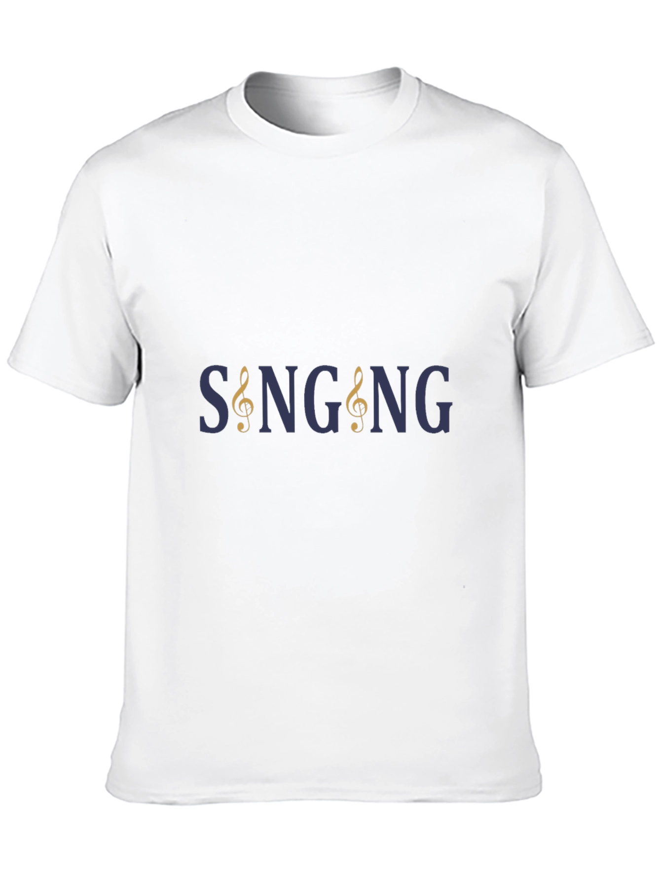 Singing Treble Clef Graphic Tee - Black
