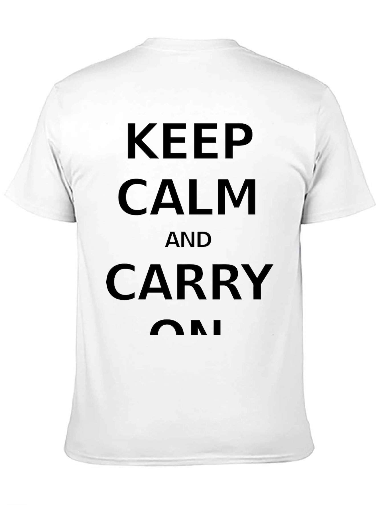 Keep Calm and Carry On Black T-Shirt