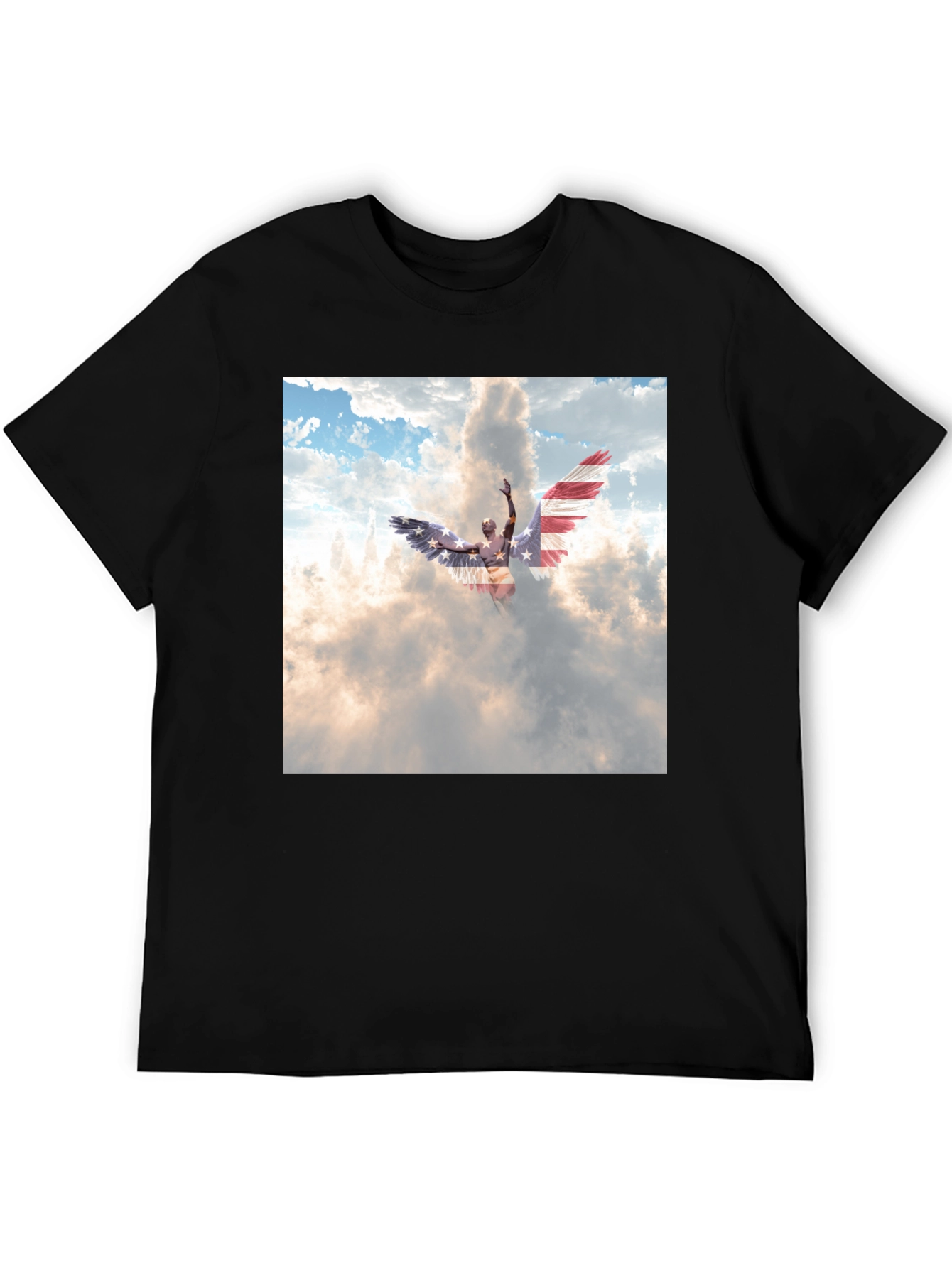 Angel Wings USA Flag T-Shirt