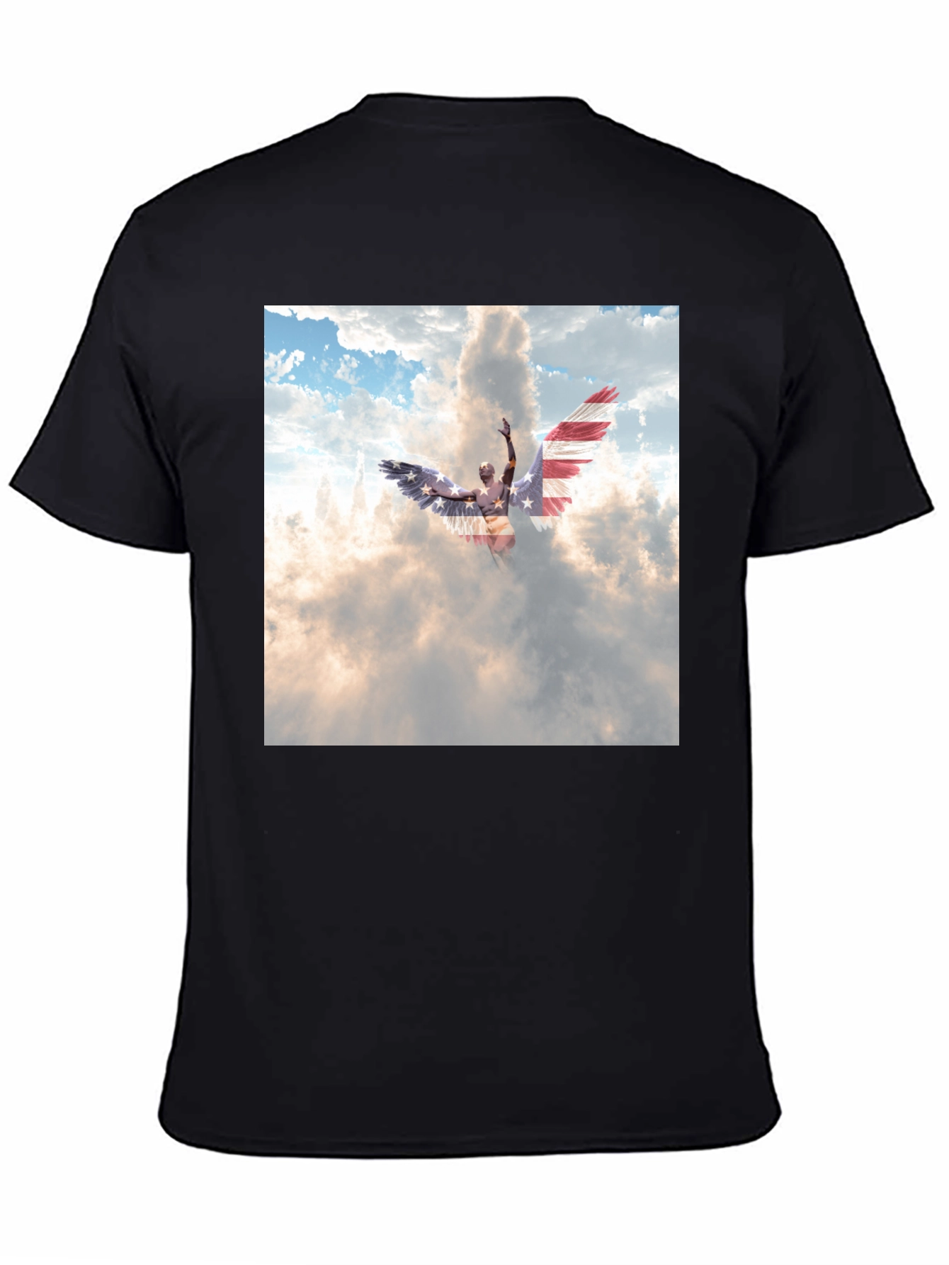 Angel Wings USA Flag T-Shirt