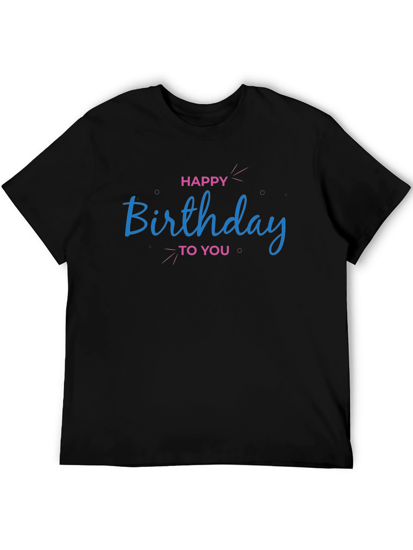 Happy Birthday Graphic Print T-Shirt