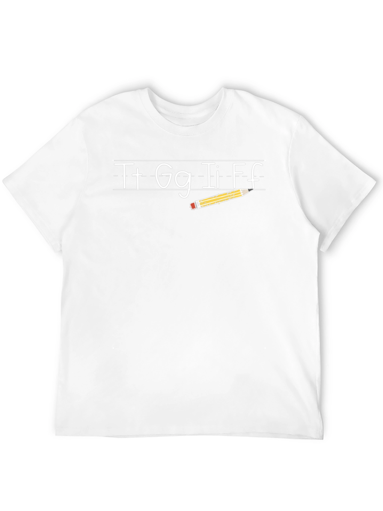 Teacher Alphabet Pencil T-Shirt