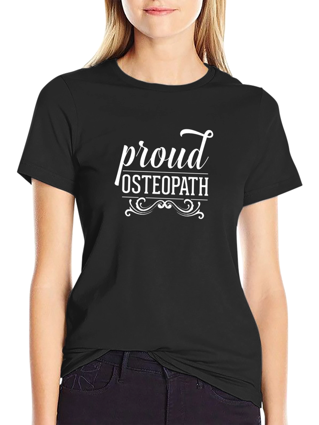 Proud Osteopath Black T-Shirt