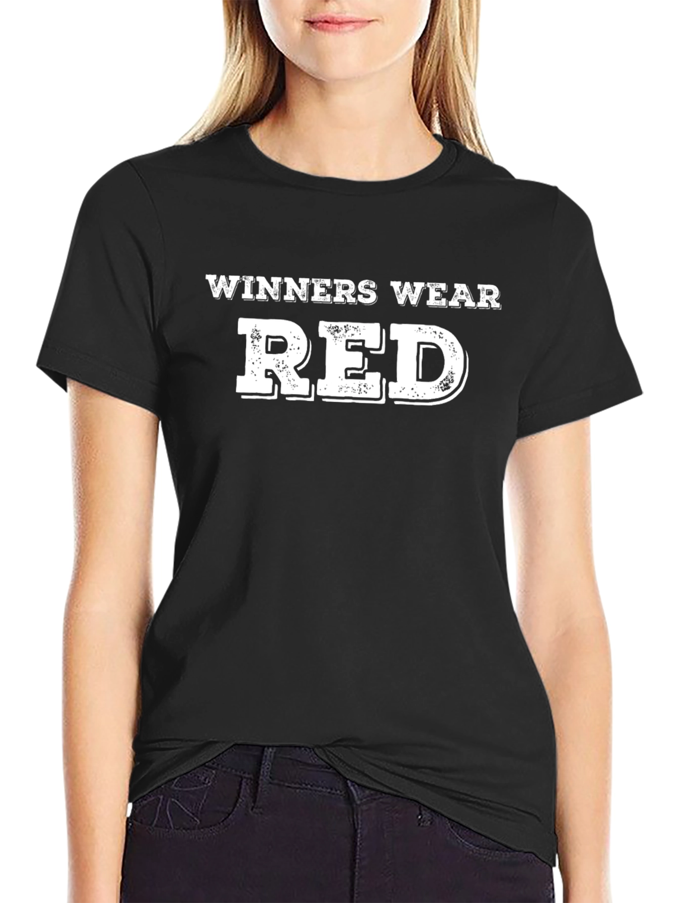 Winners Wear Red Black T-Shirt - Statement Tee