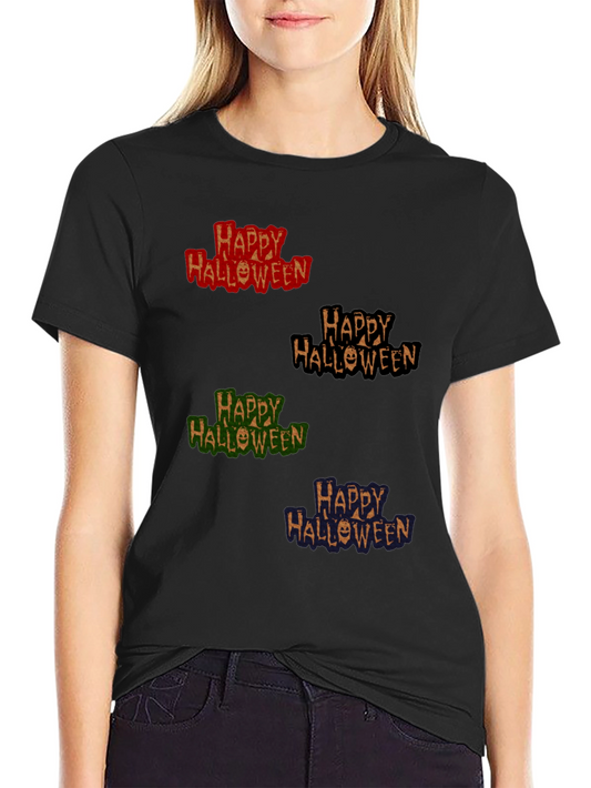 Happy Halloween Graphic T-Shirt - Mens Crew Neck Tee