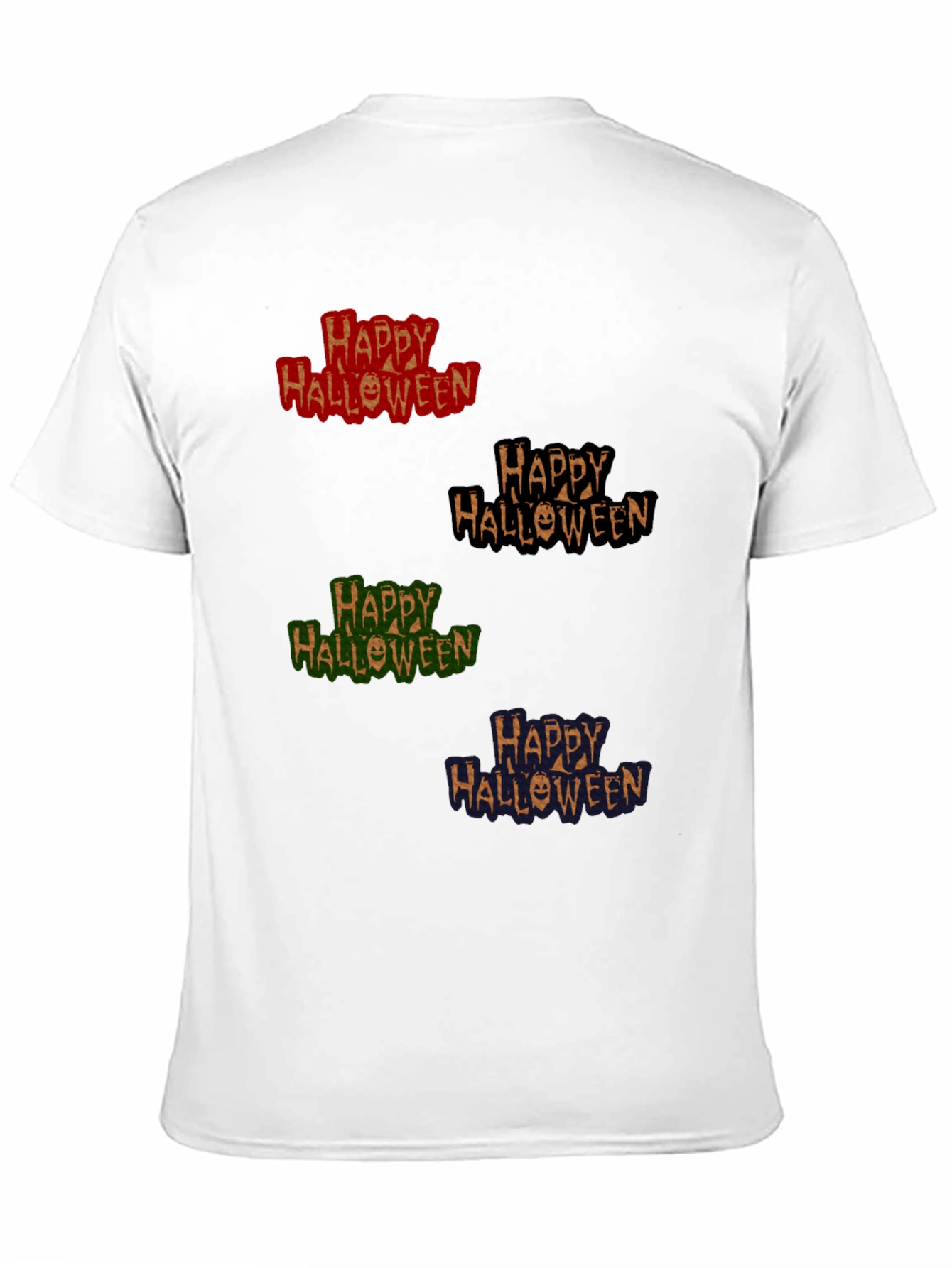 Happy Halloween Graphic T-Shirt - Mens Crew Neck Tee