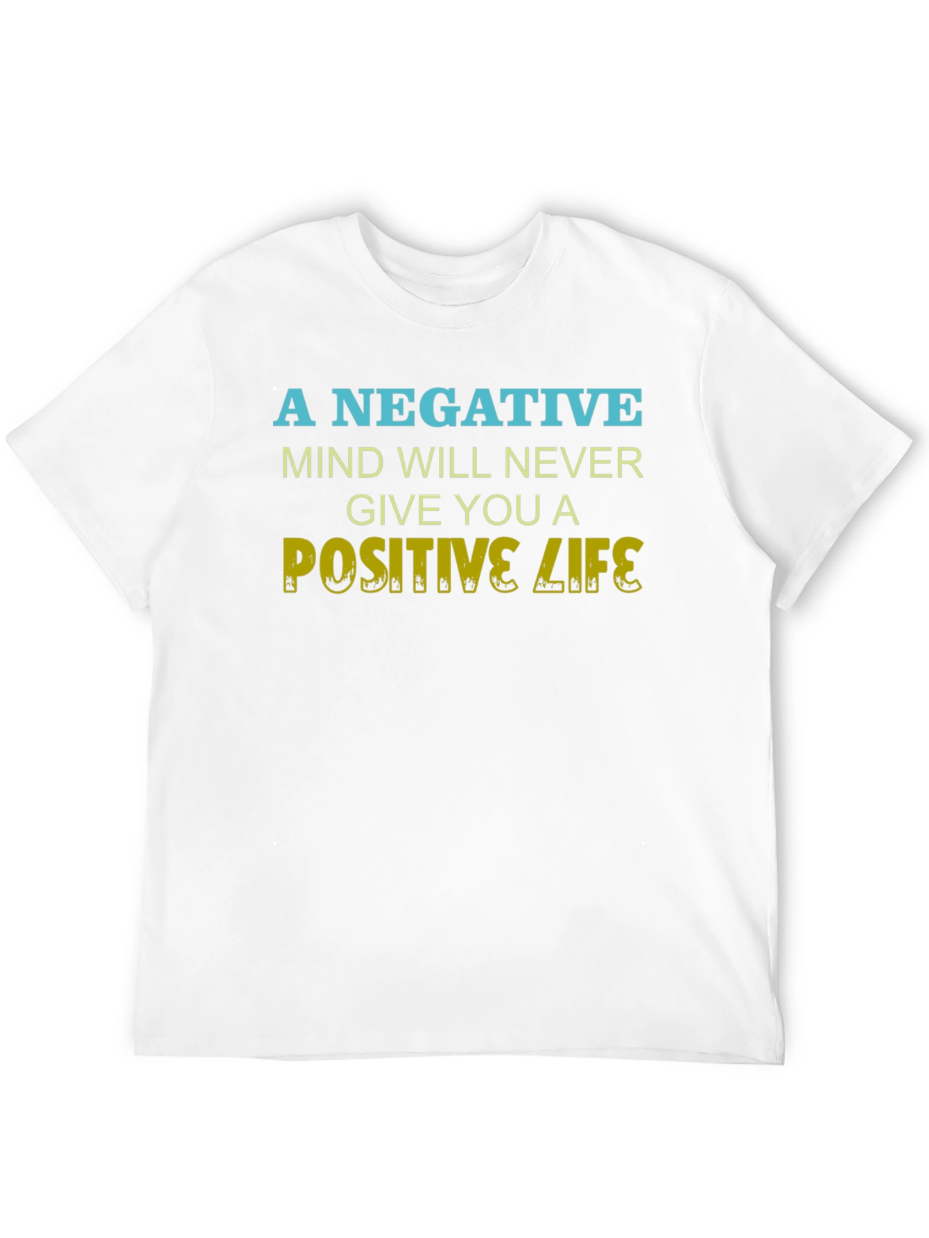 Positive Life Graphic Tee - Black Cotton