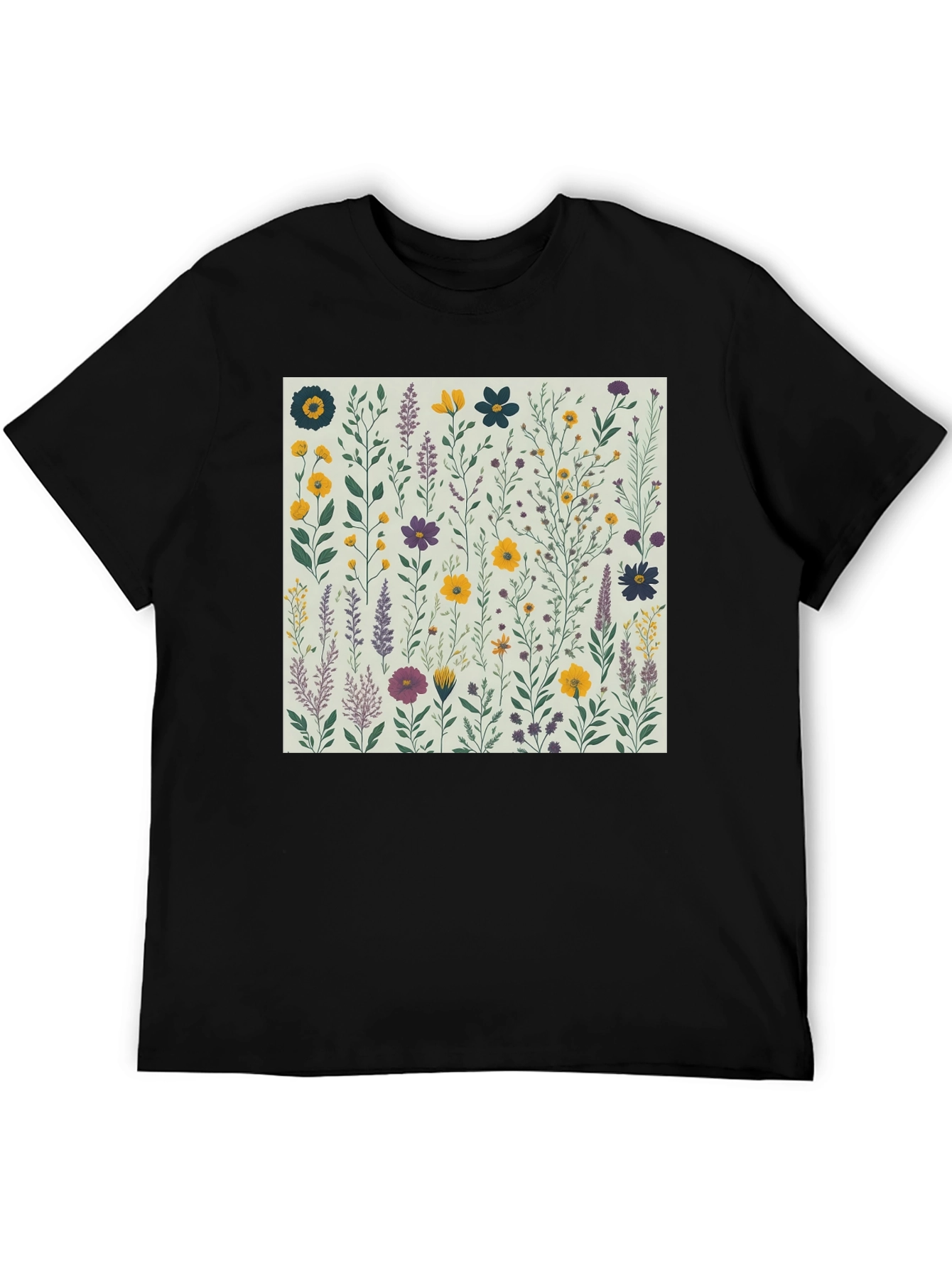 Floral Print Crew Neck T-Shirt