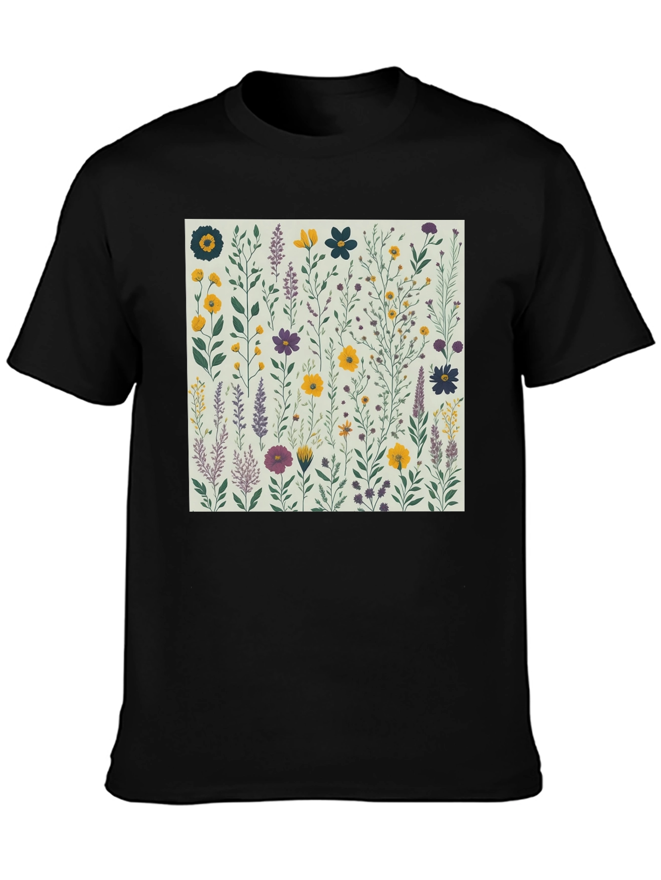 Floral Print Crew Neck T-Shirt