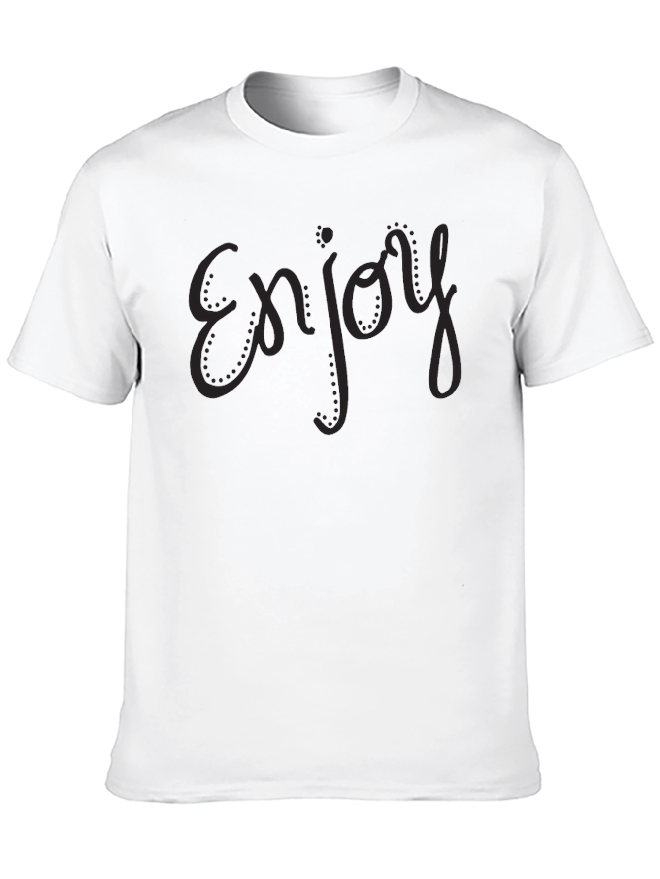 Enjoy Black Graphic T-Shirt | Minimalist Style