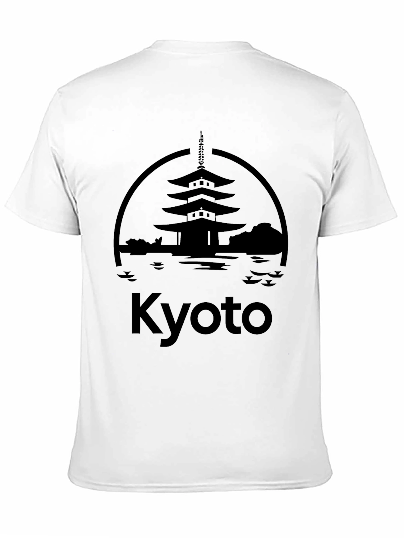 Kyoto Japan Black Graphic Tee