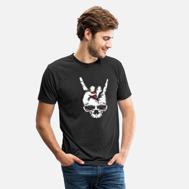 Electric Guitar Skull Rock Horns