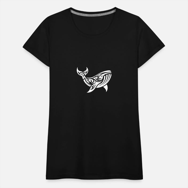 Elegant Giant Whale Tribal Tattoo Style