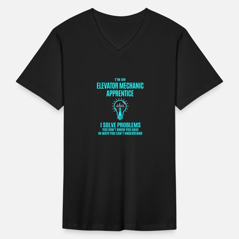 Elevator Mechanic Apprentice T Shirt - I Solve Pro