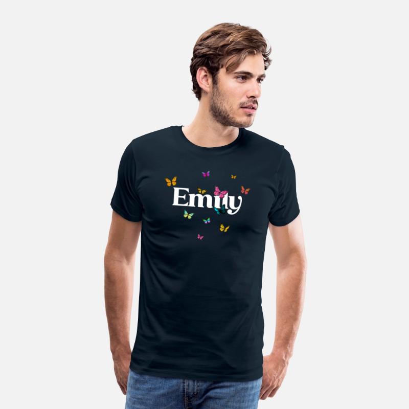 EMILY - beautiful girl name with cute butterflies