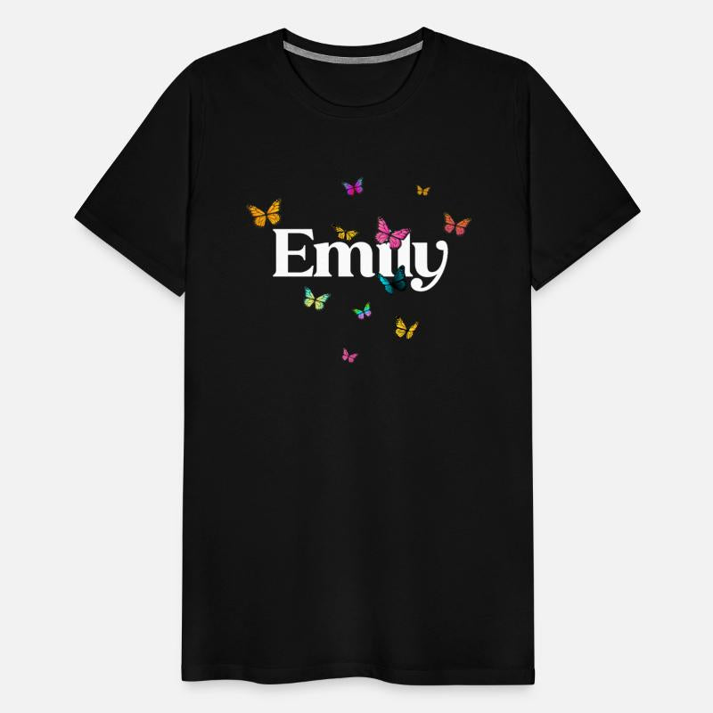 EMILY - beautiful girl name with cute butterflies