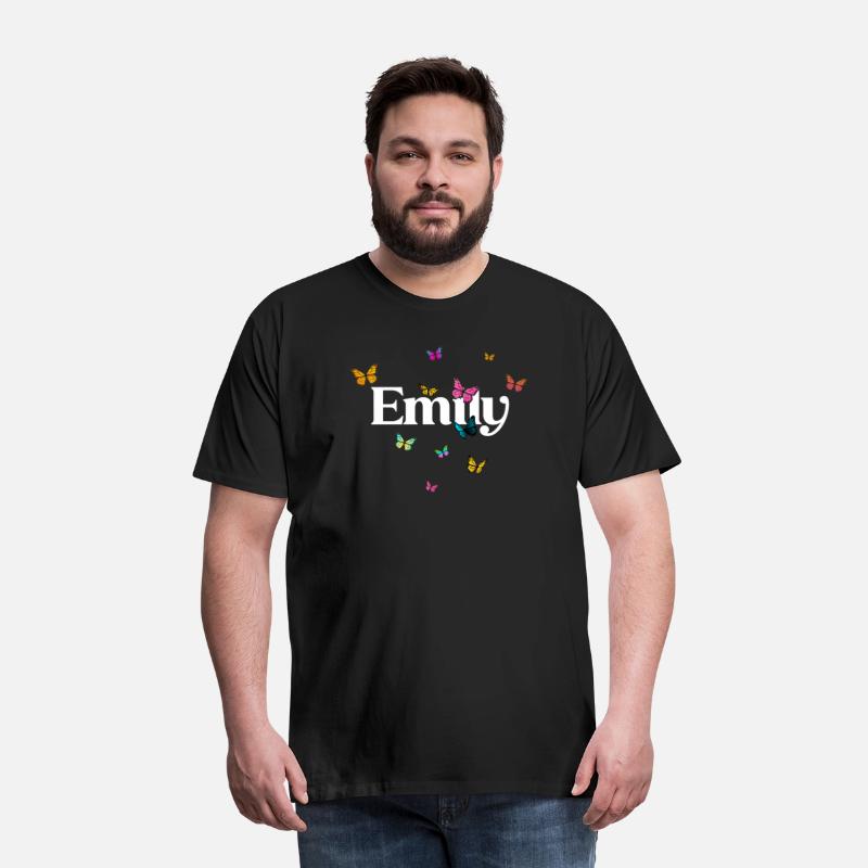 EMILY - beautiful girl name with cute butterflies
