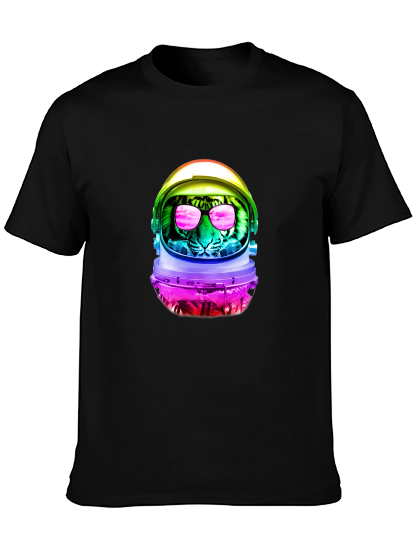 Astronaut Tiger Graphic Tee - Unique Design