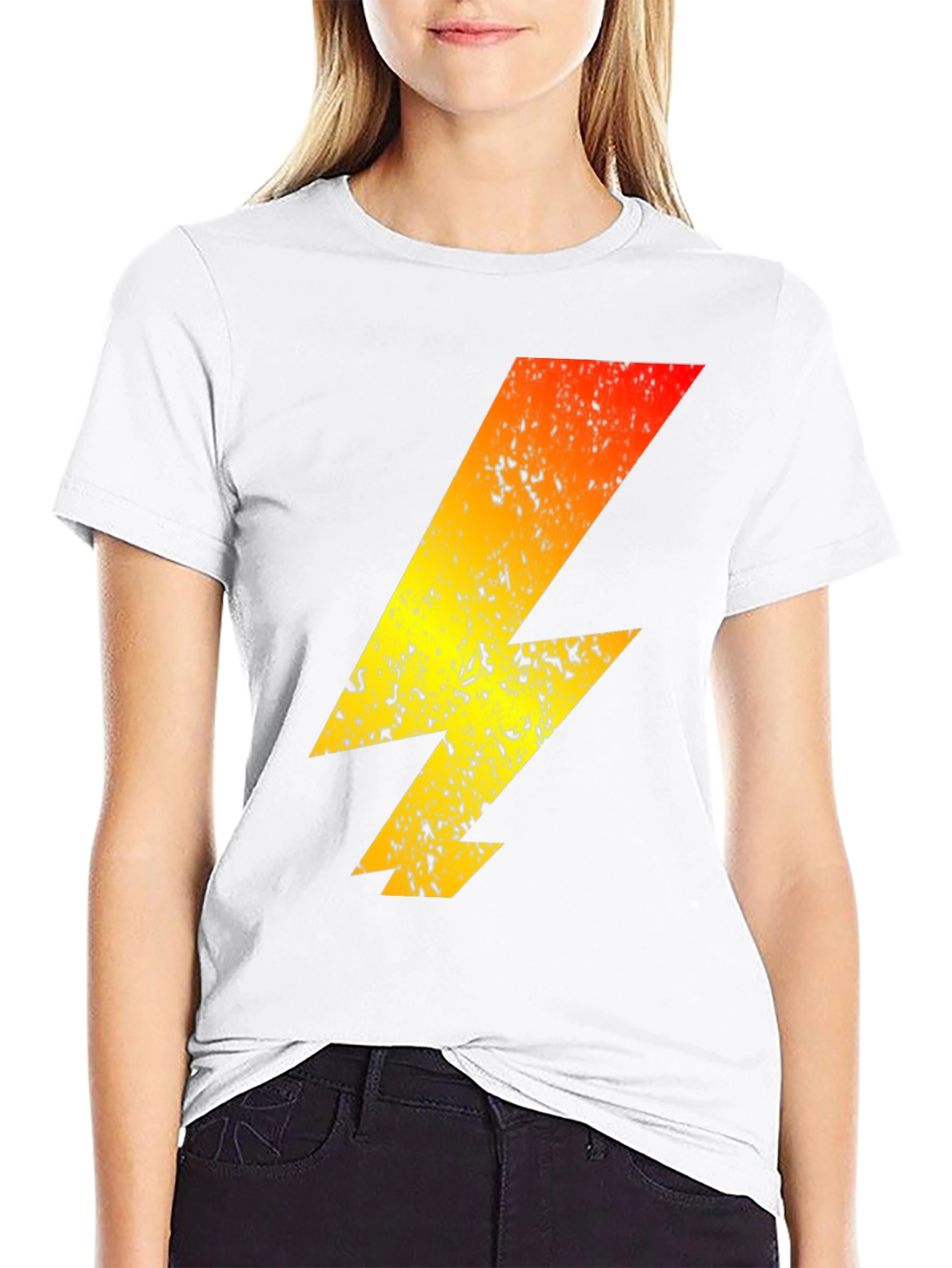 Lightning Bolt Graphic Tee - Bold Design