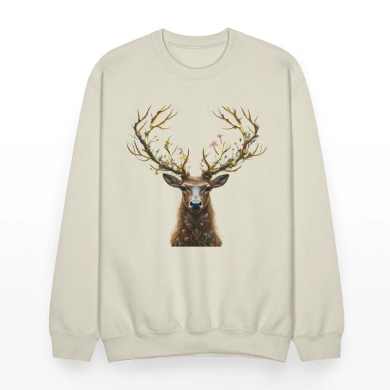 Enchanted Forest Deer Illustration