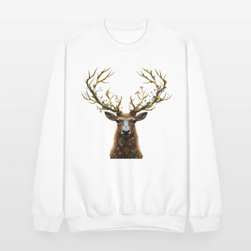 Enchanted Forest Deer Illustration