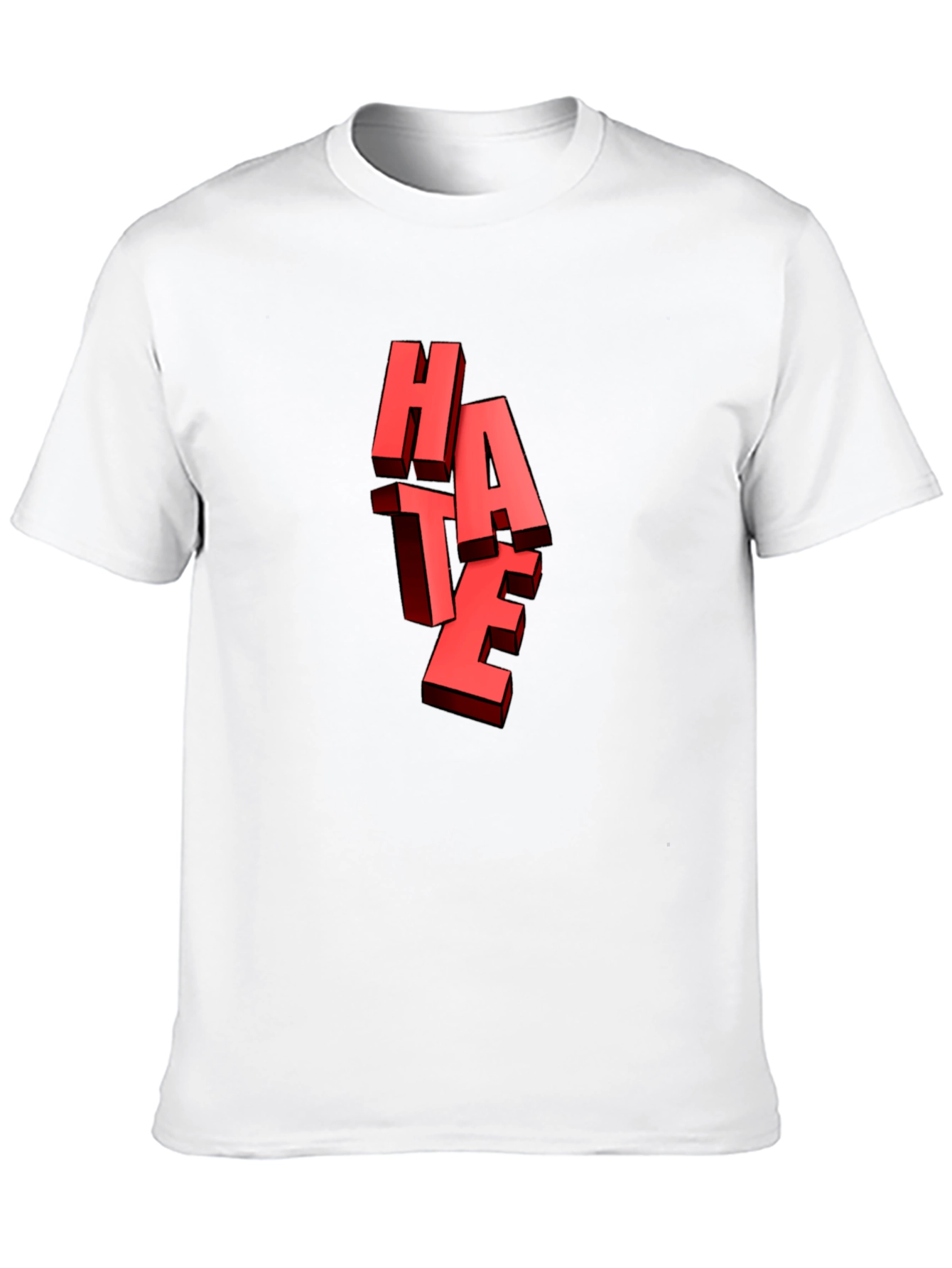 Bold HATE Graphic Tee - Edgy Statement Shirt