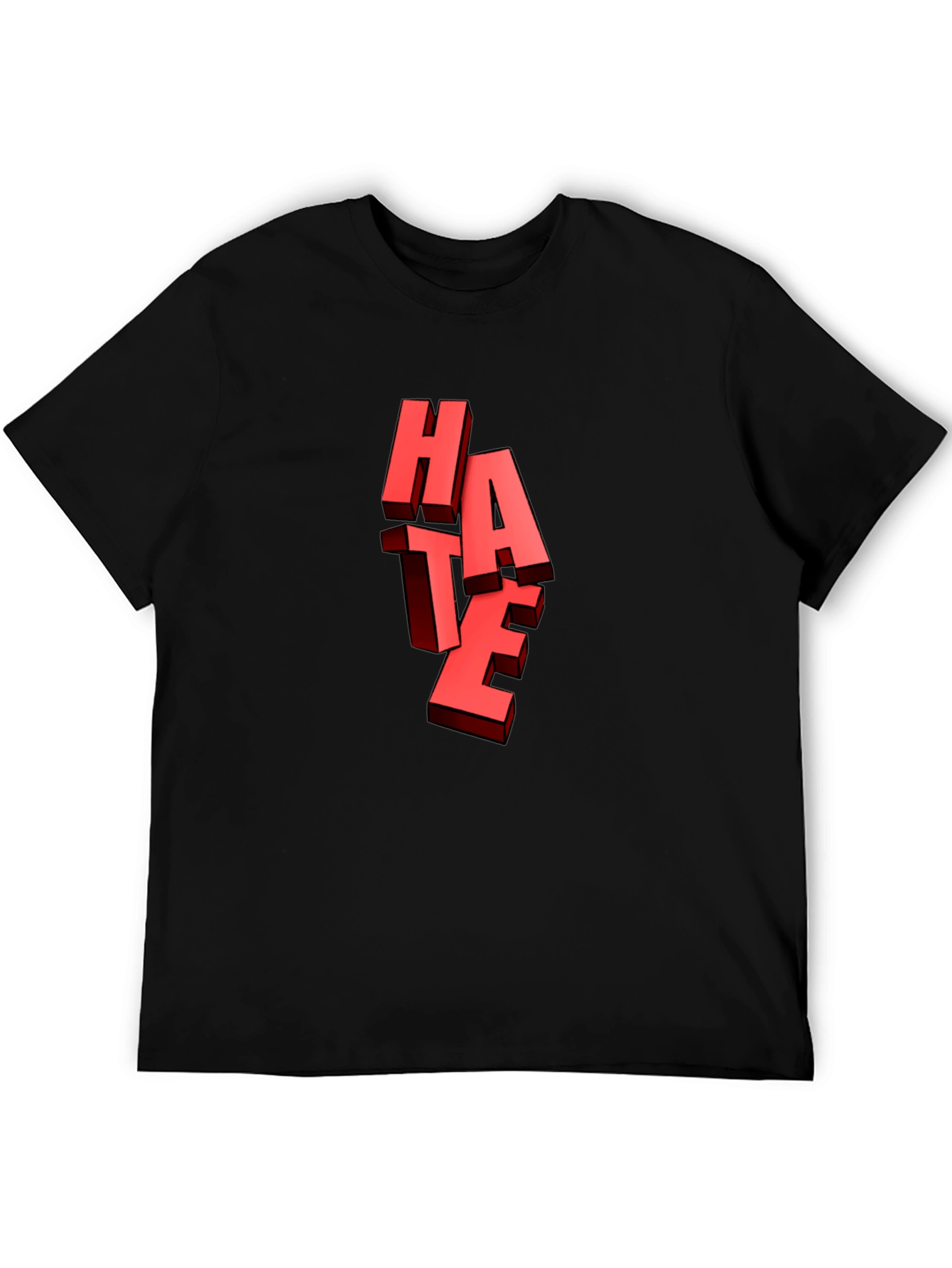 Bold HATE Graphic Tee - Edgy Statement Shirt