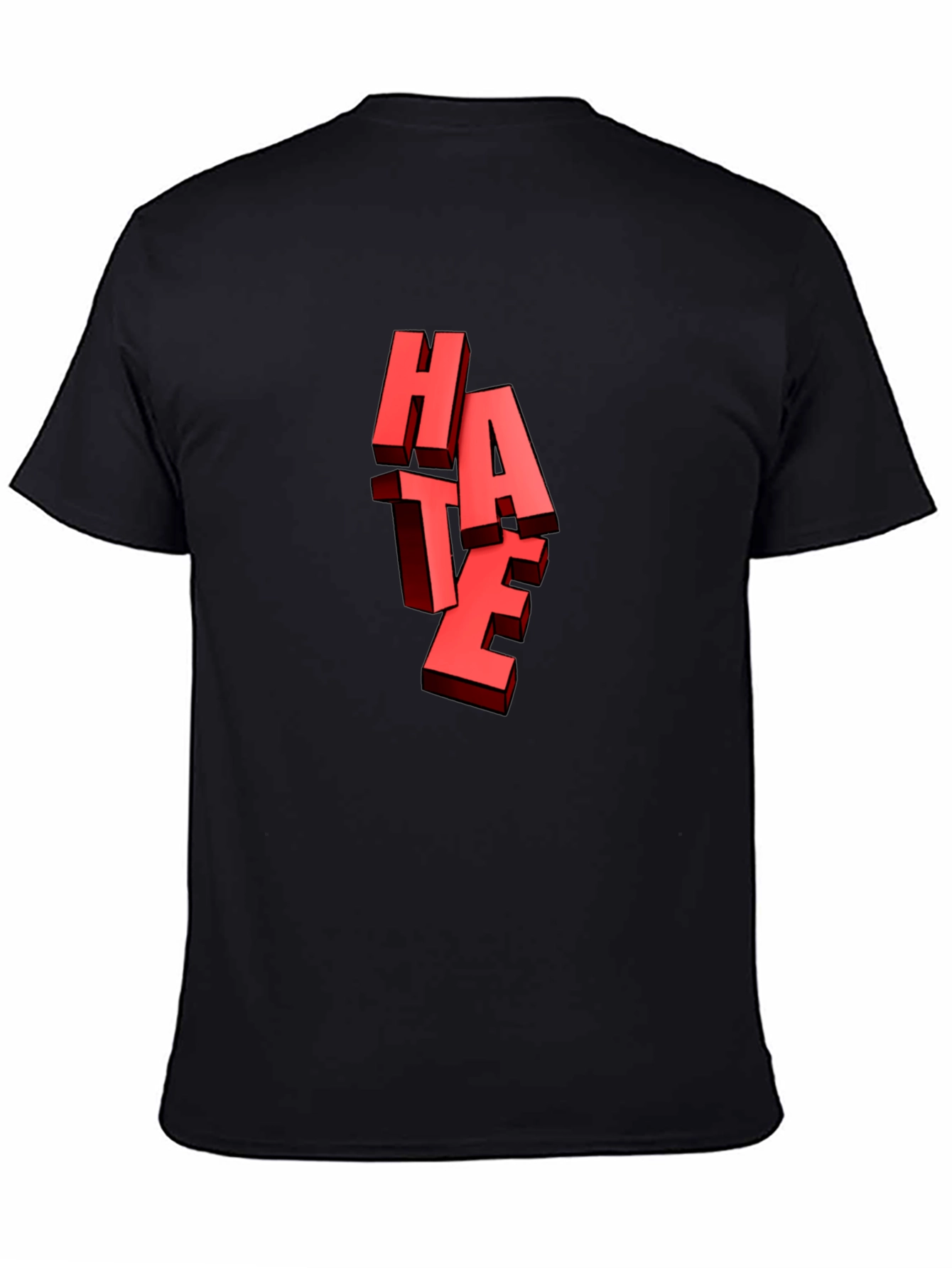 Bold HATE Graphic Tee - Edgy Statement Shirt