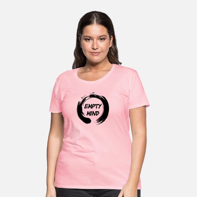 Enso zen circle with text 'empty mind'