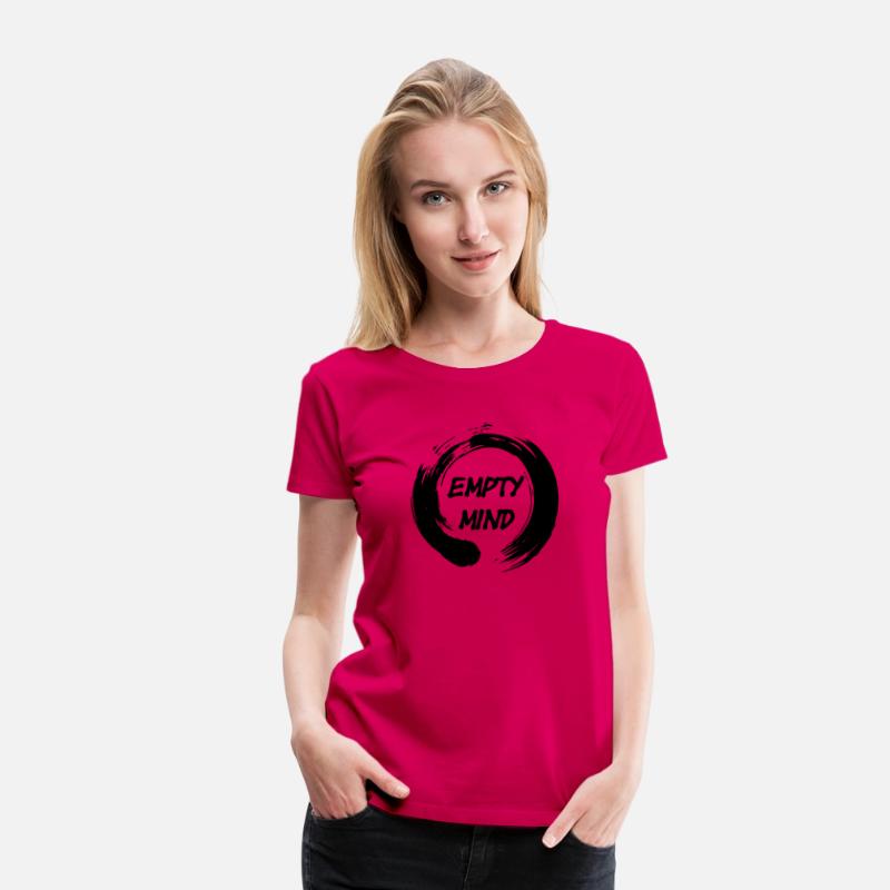 Enso zen circle with text 'empty mind'