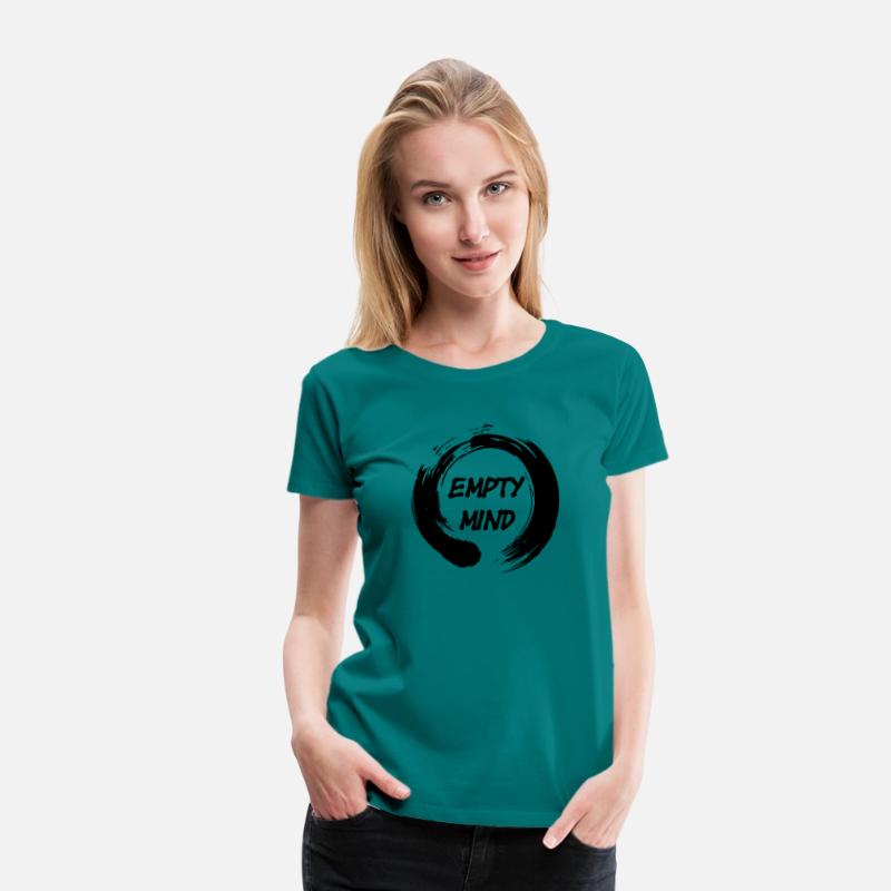 Enso zen circle with text 'empty mind'