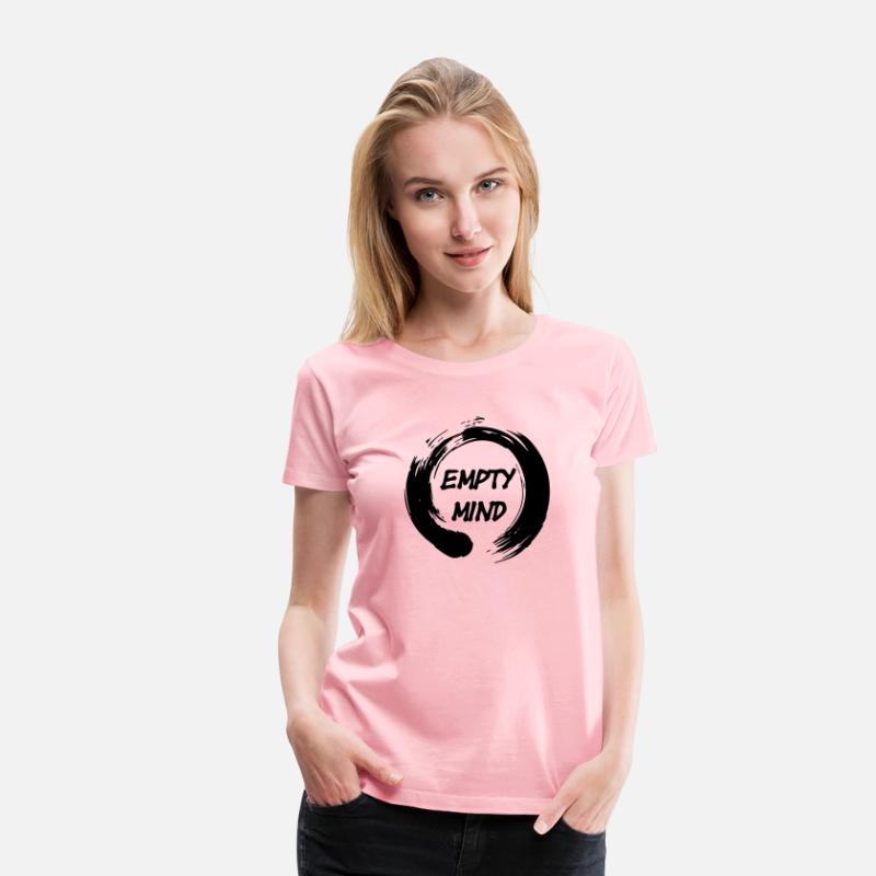Enso zen circle with text 'empty mind'