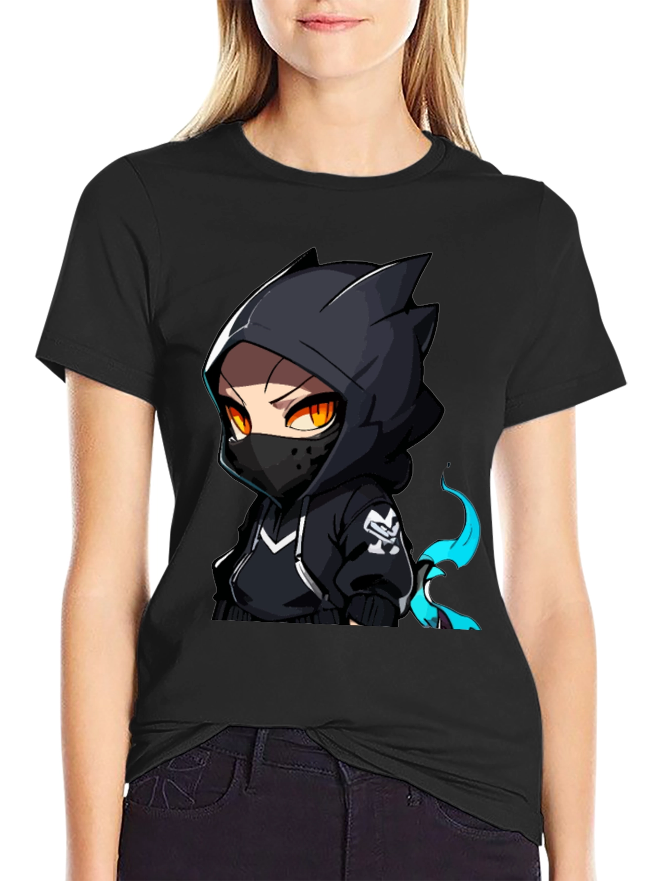 Anime Ninja Graphic T-Shirt
