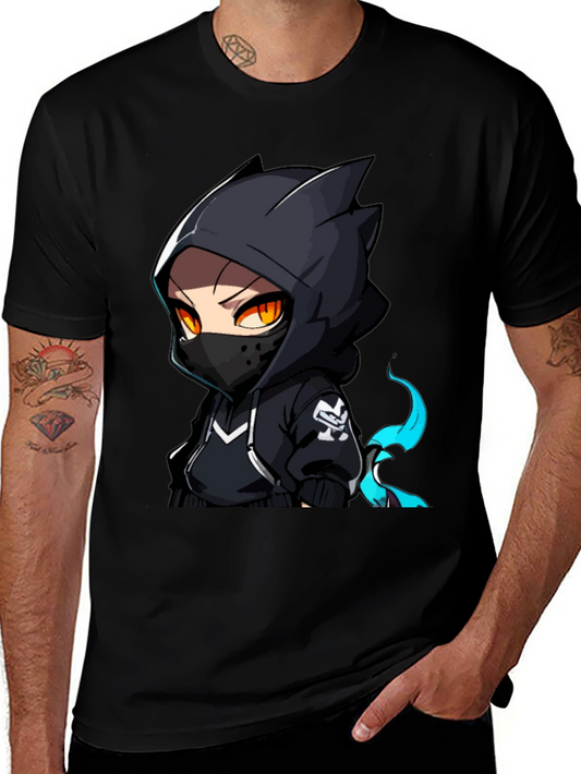 Anime Ninja Graphic T-Shirt