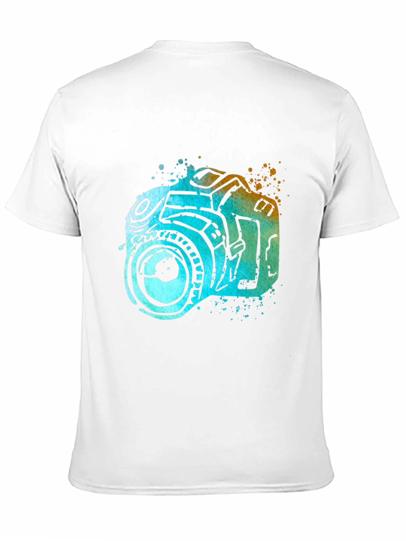 Camera Watercolor Graphic T-Shirt