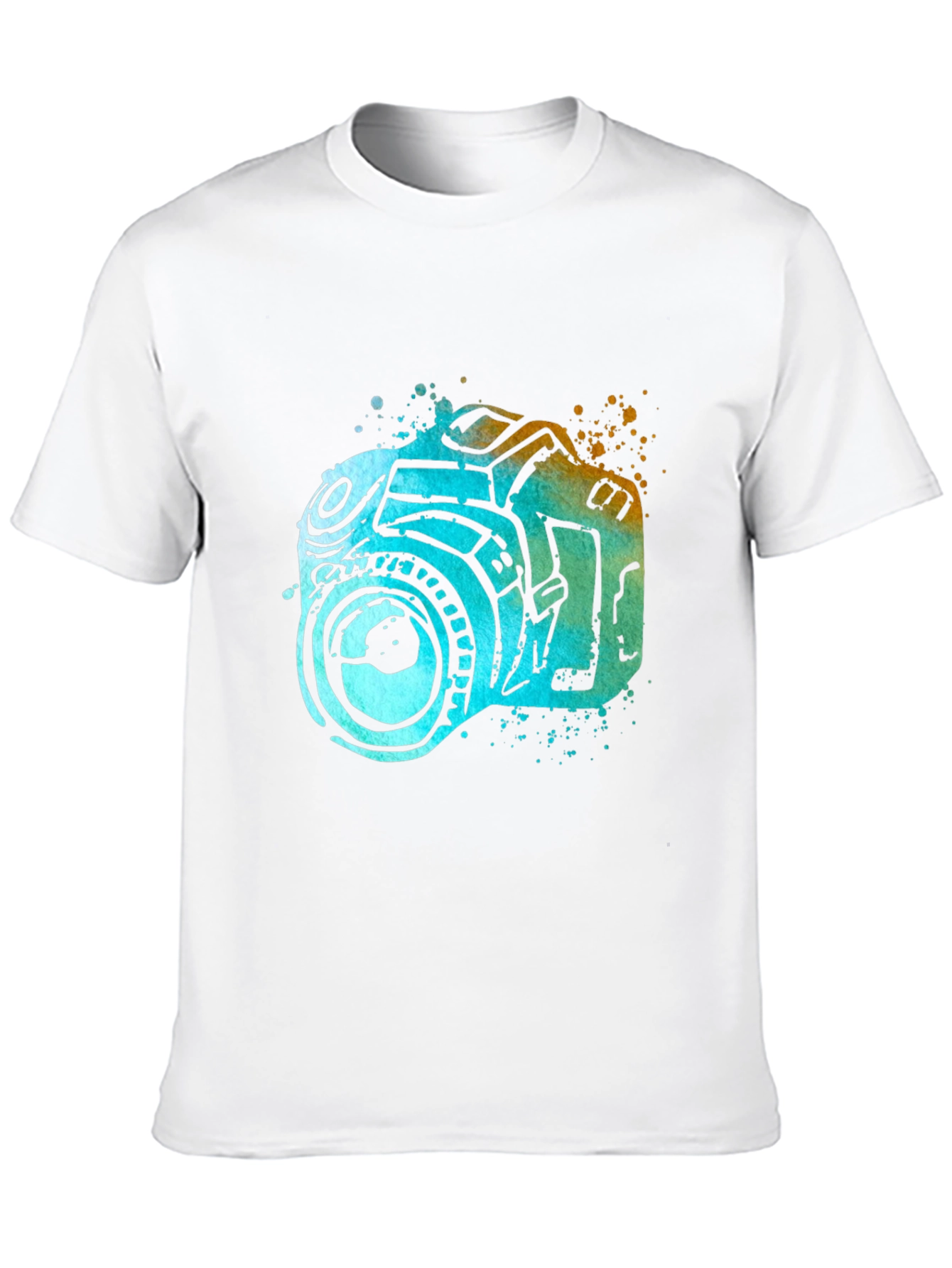 Camera Watercolor Graphic T-Shirt