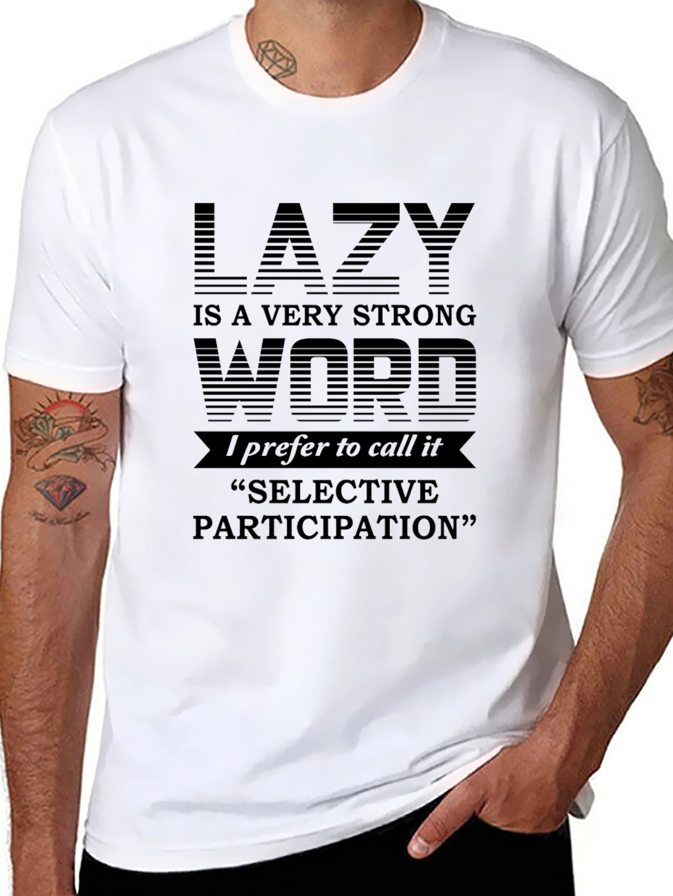 Lazy Selective Participation Graphic Tee