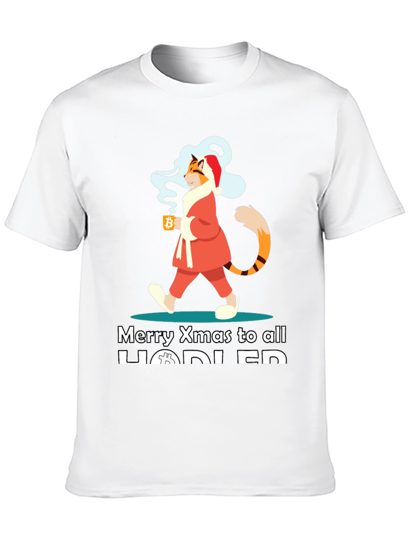 Crypto Christmas Cat HODLER T-Shirt