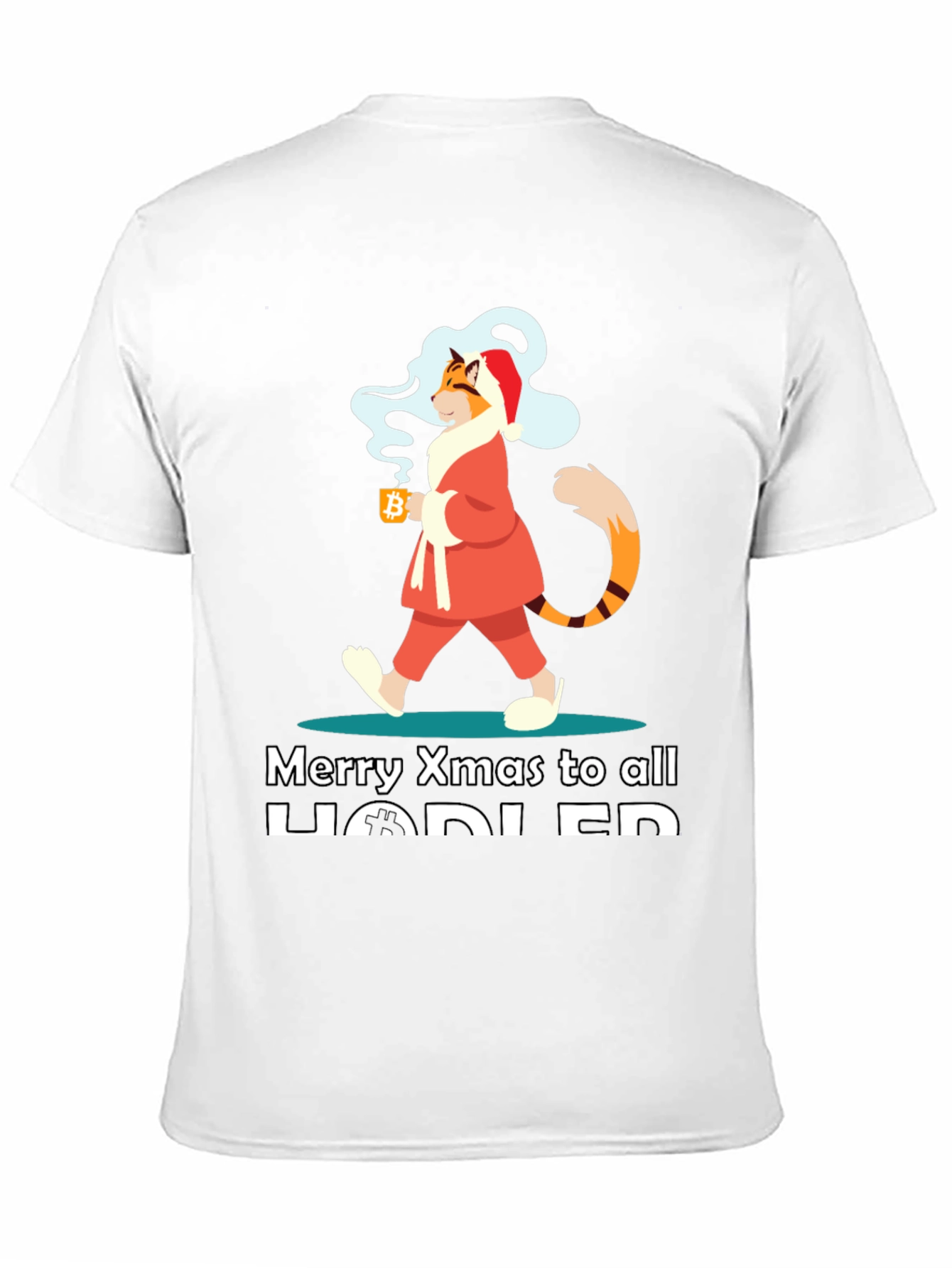 Crypto Christmas Cat HODLER T-Shirt