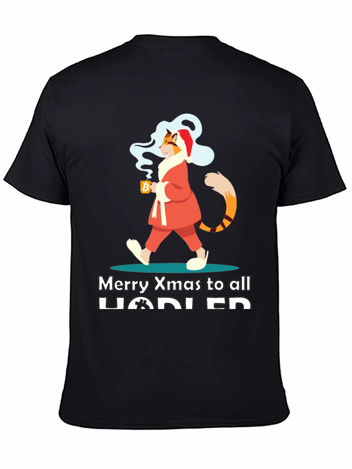 Crypto Christmas Cat HODLER T-Shirt