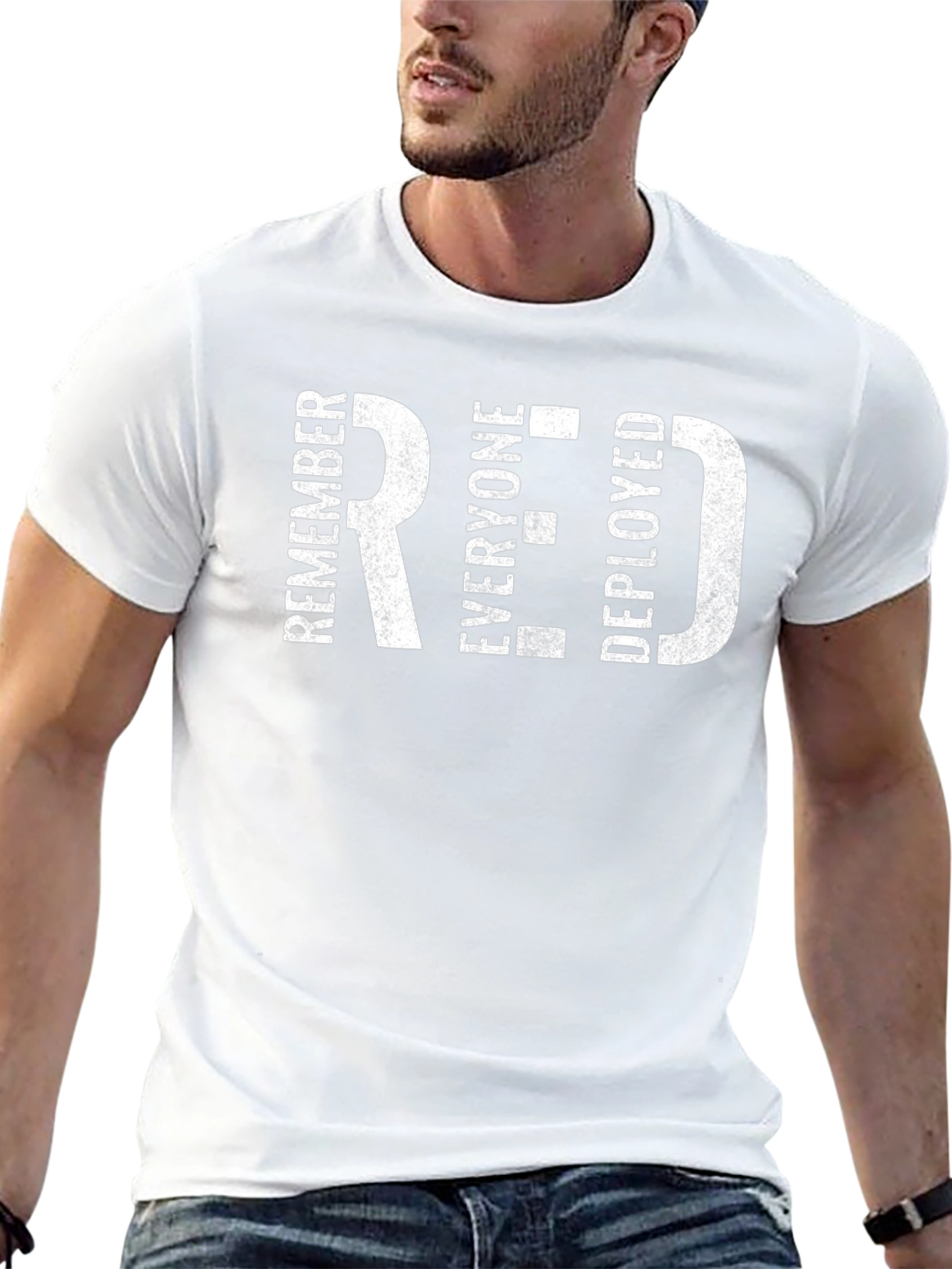RED Remember Everyone Deployed Graphic T-Shirt
