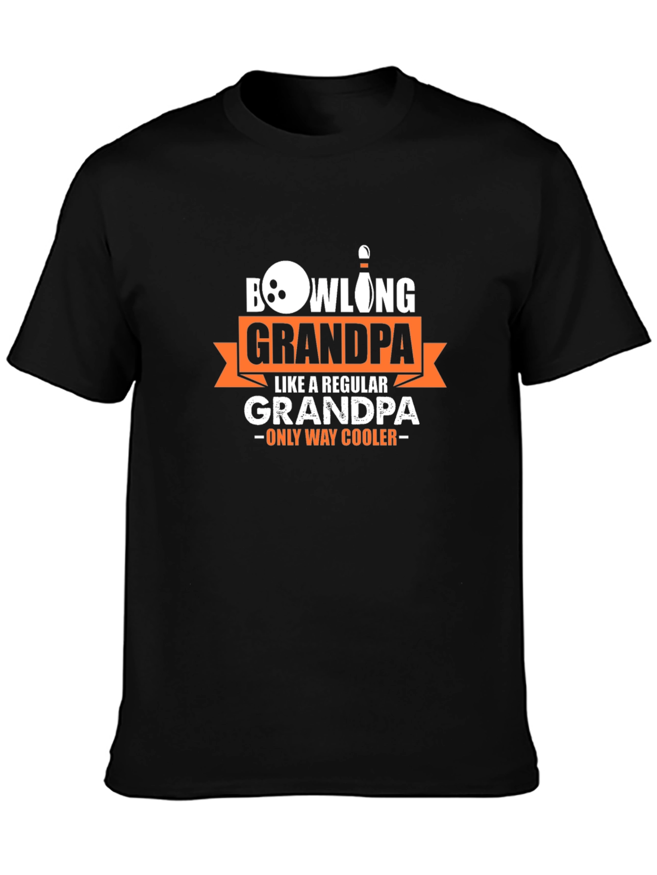 Bowling Grandpa T-Shirt - Cool Grandpa Graphic Tee